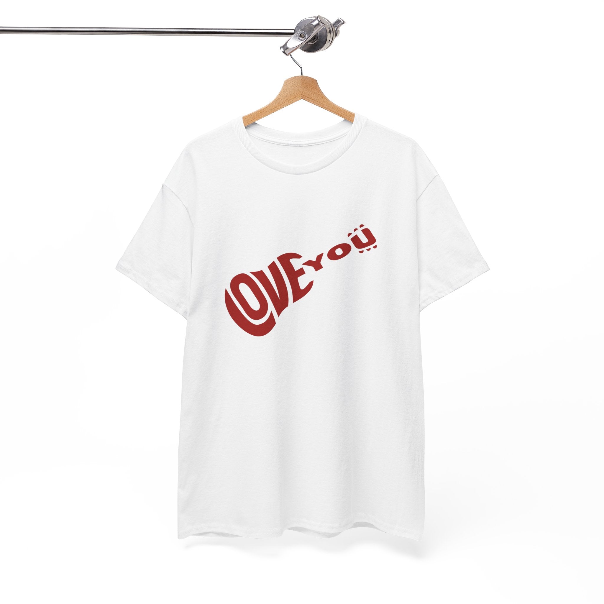 Love You Guitar Graphic Unisex Heavy Cotton Tee