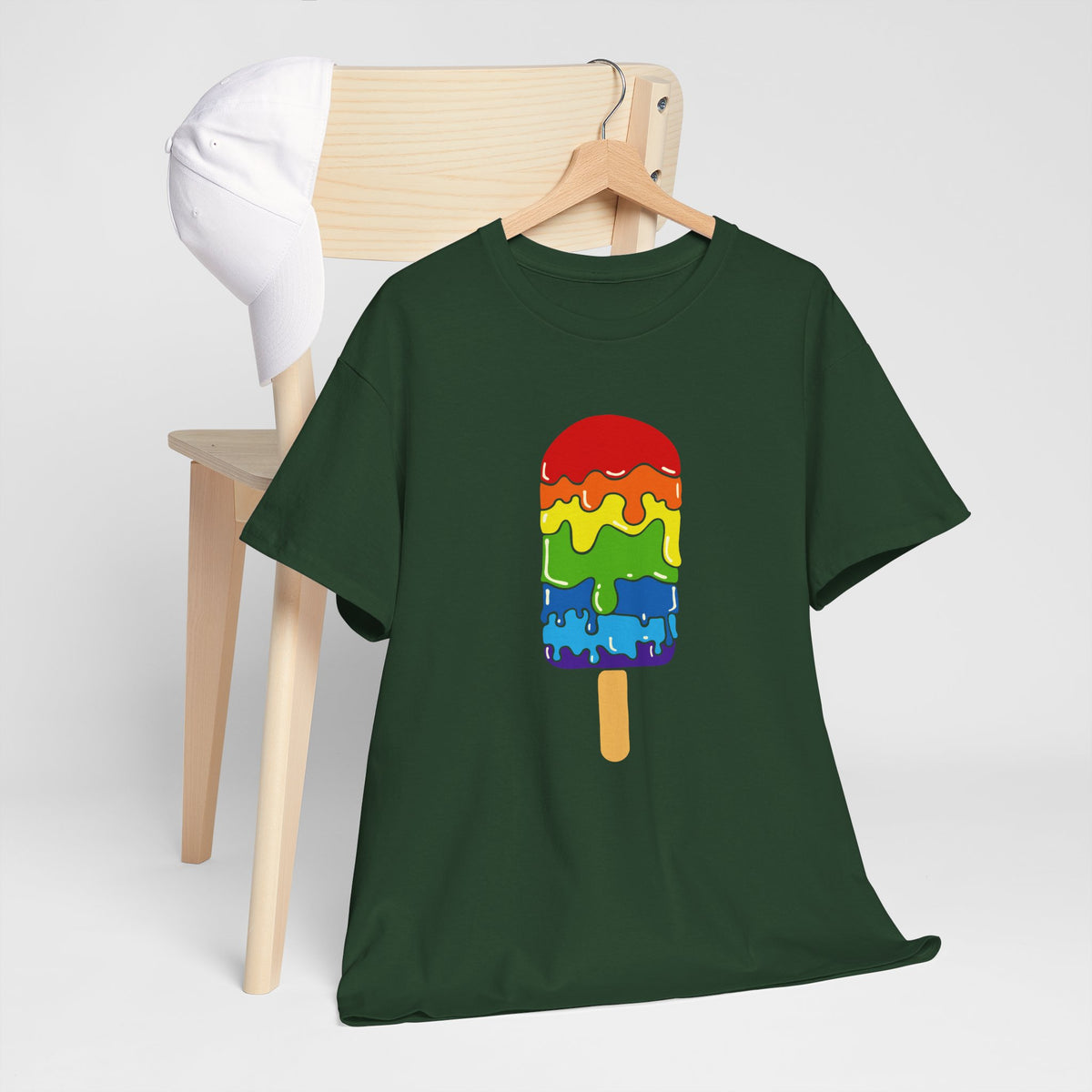 Rainbow Popsicle – Summer Graphic Tee