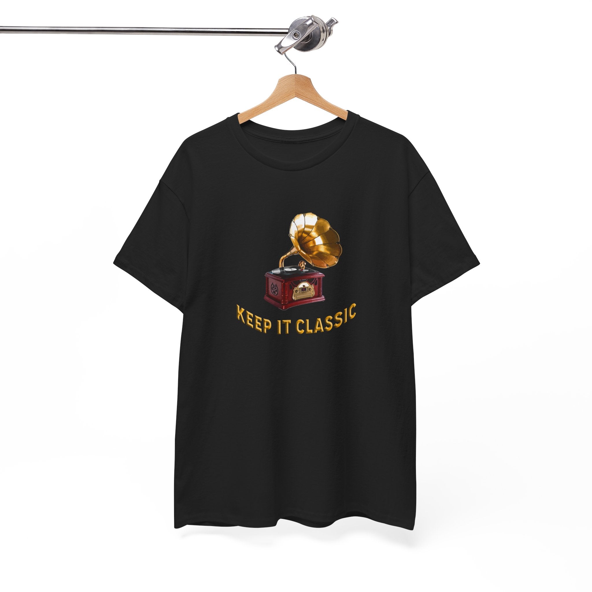 Keep It Classic Unisex Heavy Cotton Tee - Vintage Vinyl Record Design