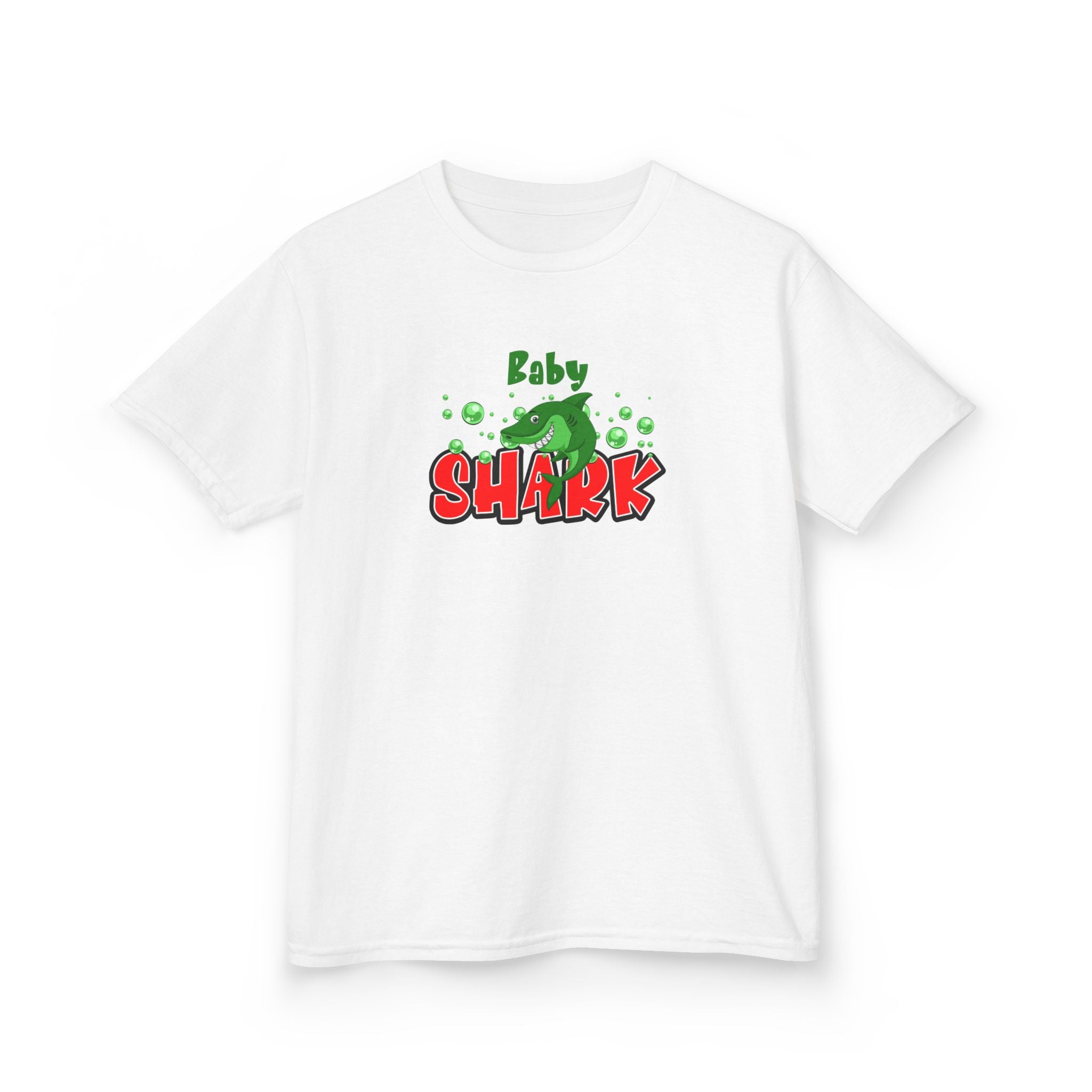 Baby Shark Kids Heavy Cotton Tee - Fun & Playful T-Shirt for Little Sharks