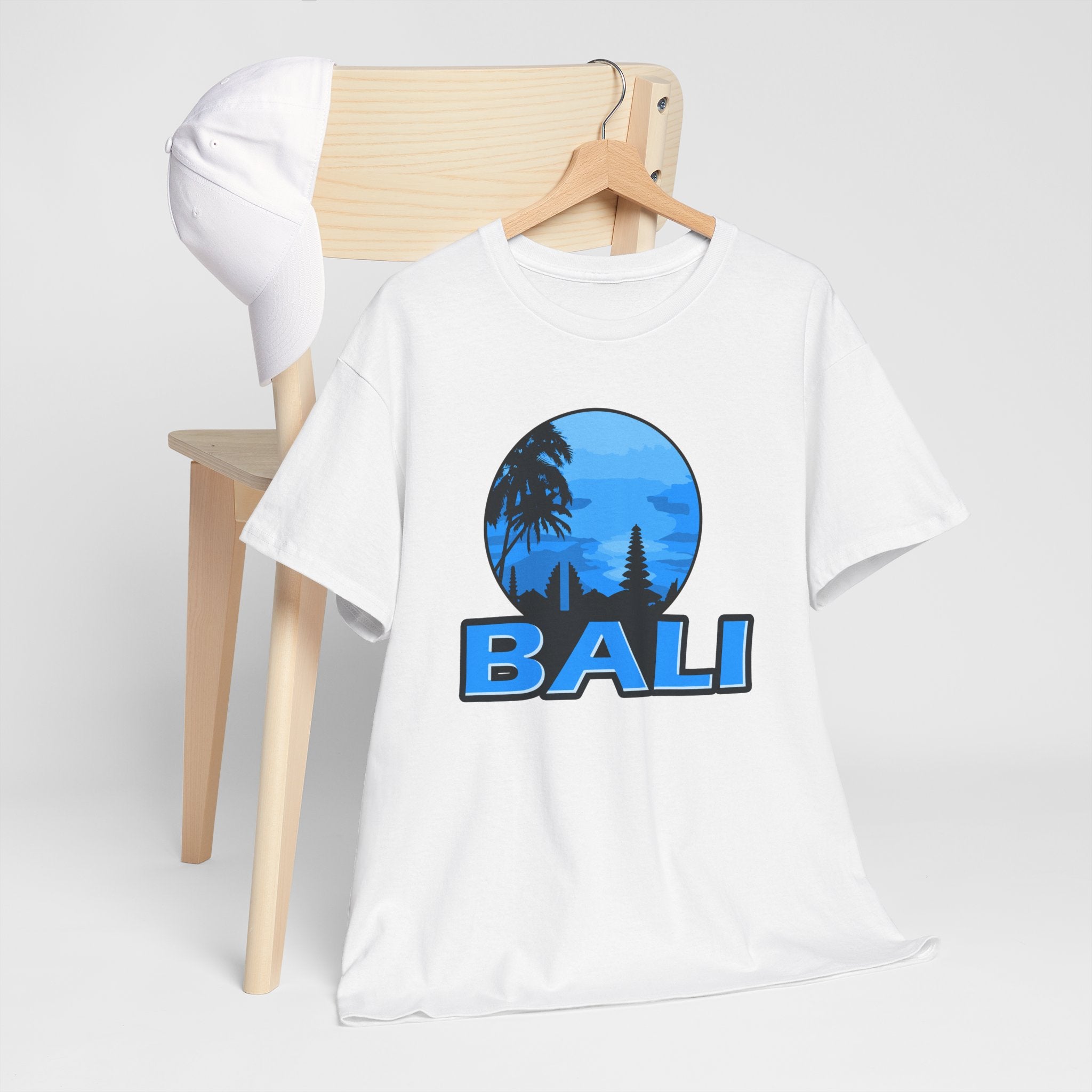 Bali Sunset Unisex Heavy Cotton Tee - Beach Vibes Travel Shirt