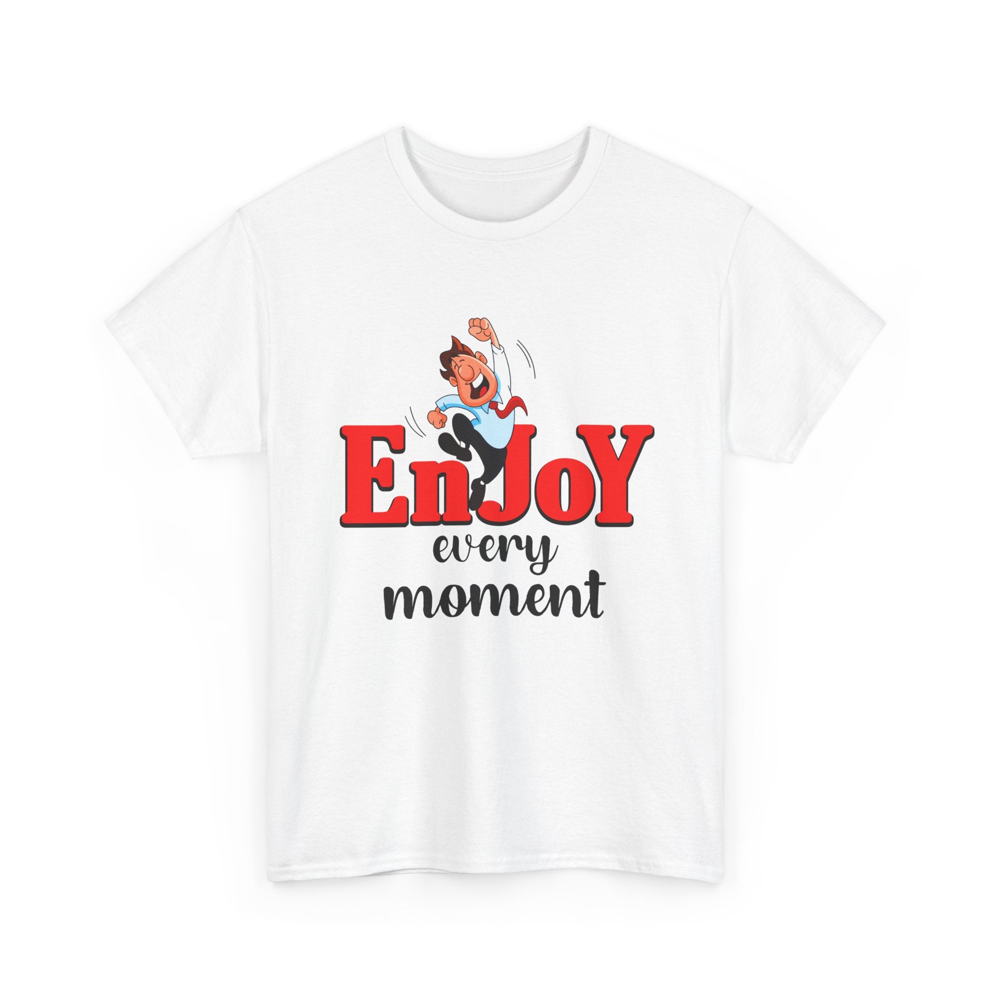 Enjoy Every Moment Unisex Heavy Cotton Tee - Inspirational Casual Wear