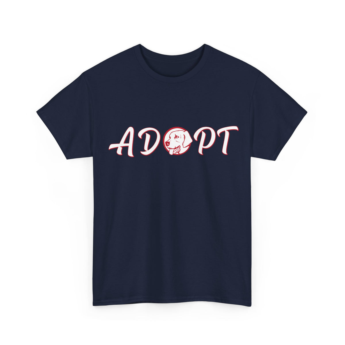 Adopt Unisex Heavy Cotton Tee | Support Animal Adoption, Pet Lovers Gift, Fundraiser Shirt, Eco-Conscious Fashion, Casual Wear