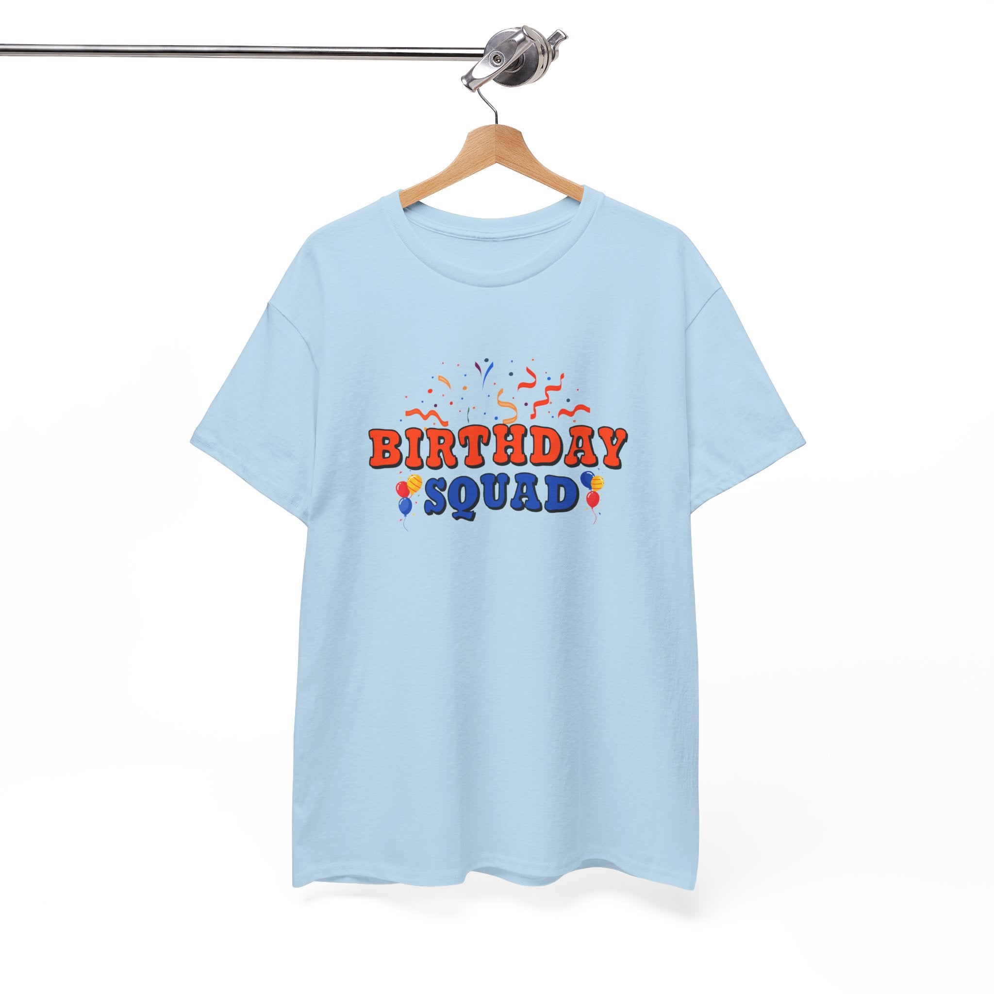 Birthday Squad Unisex Heavy Cotton Tee | Fun Party T-Shirt for Celebrations