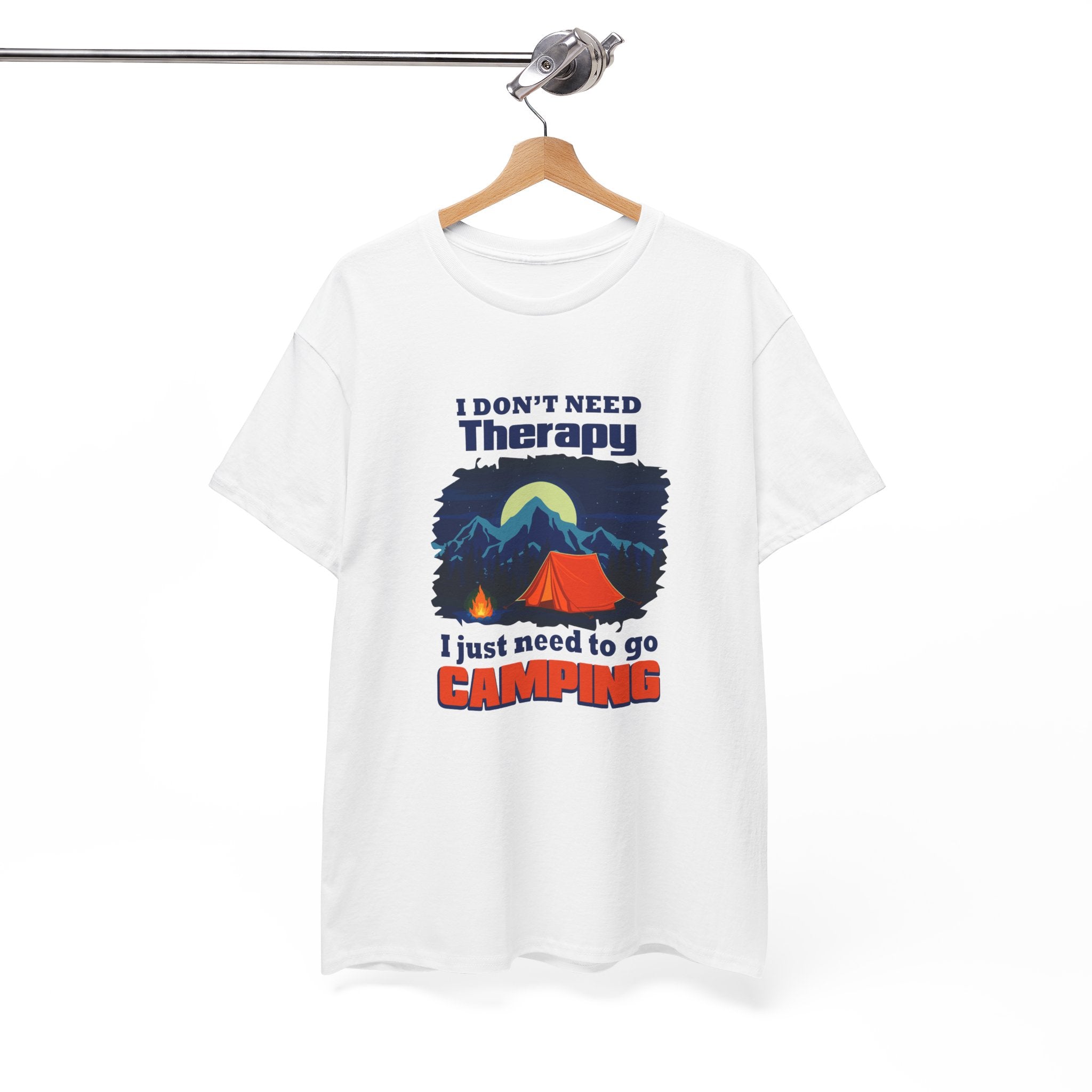 Camping Therapy Unisex Heavy Cotton Tee