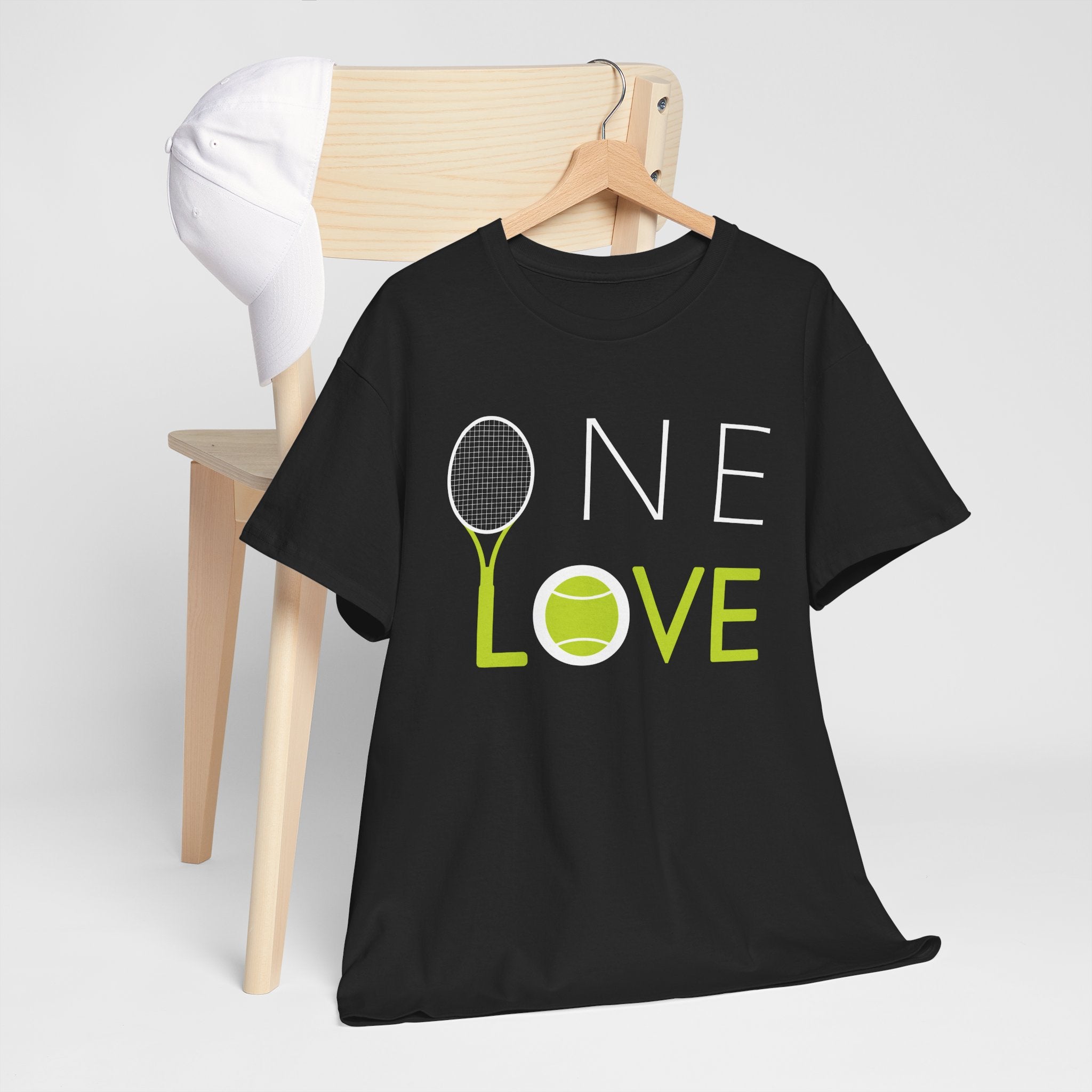 Tennis Love Unisex Heavy Cotton Tee - One Love Design