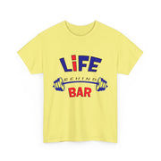 Fitness Life Unisex Heavy Cotton Tee - Bold Workout Design