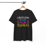 Motivational Unisex Heavy Cotton Tee - 'Mistakes are Proof that You are Trying'