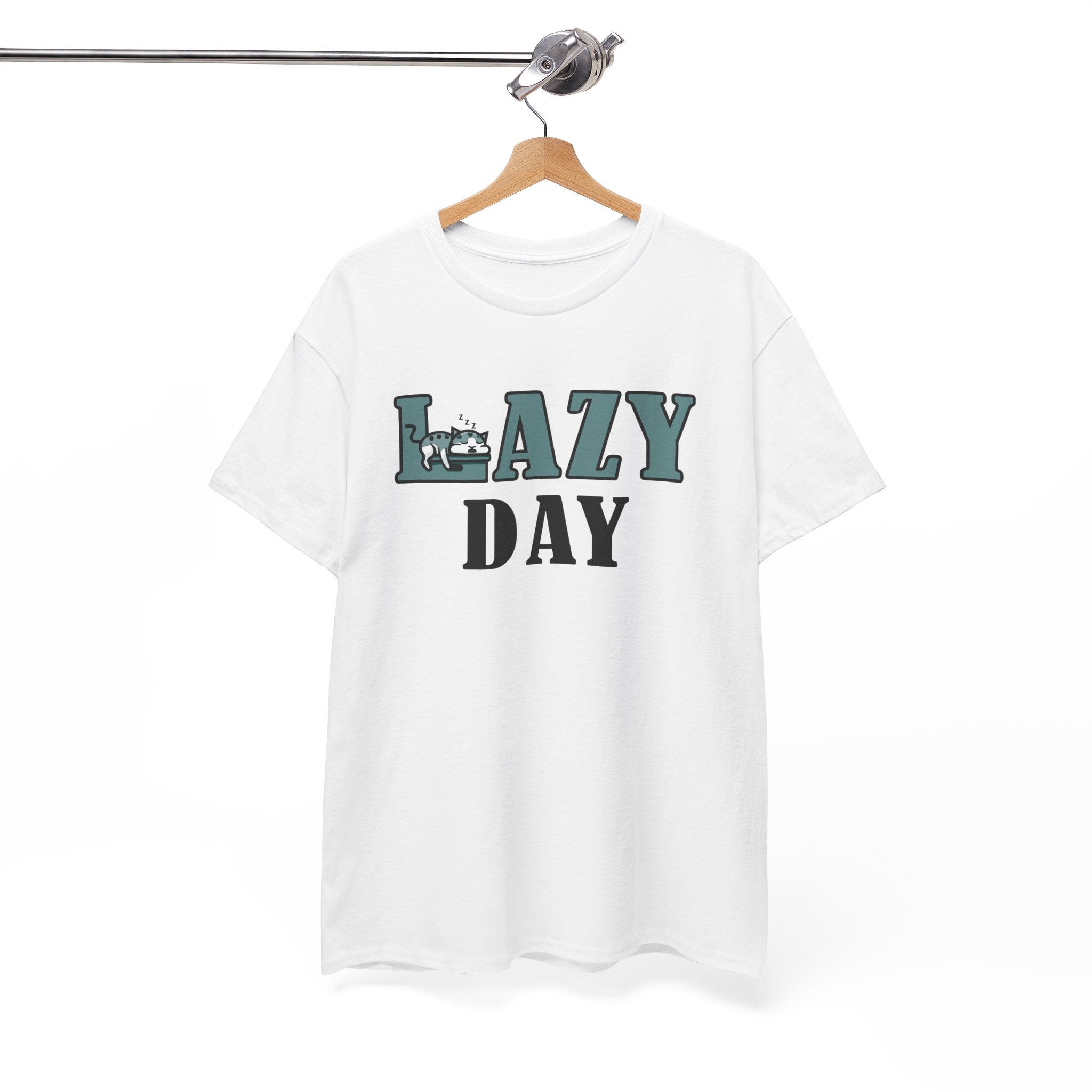Lazy Day Unisex Heavy Cotton Tee - Comfortable & Relaxed T-Shirt for Casual Days