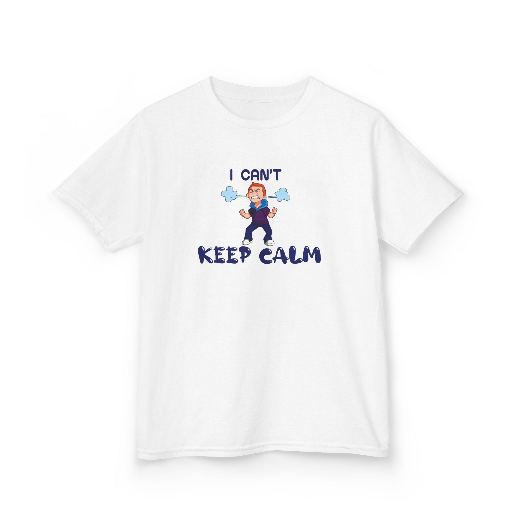Kids Motivational T-Shirt - 'I Can't Keep Calm' Fun Tee for Active Kids
