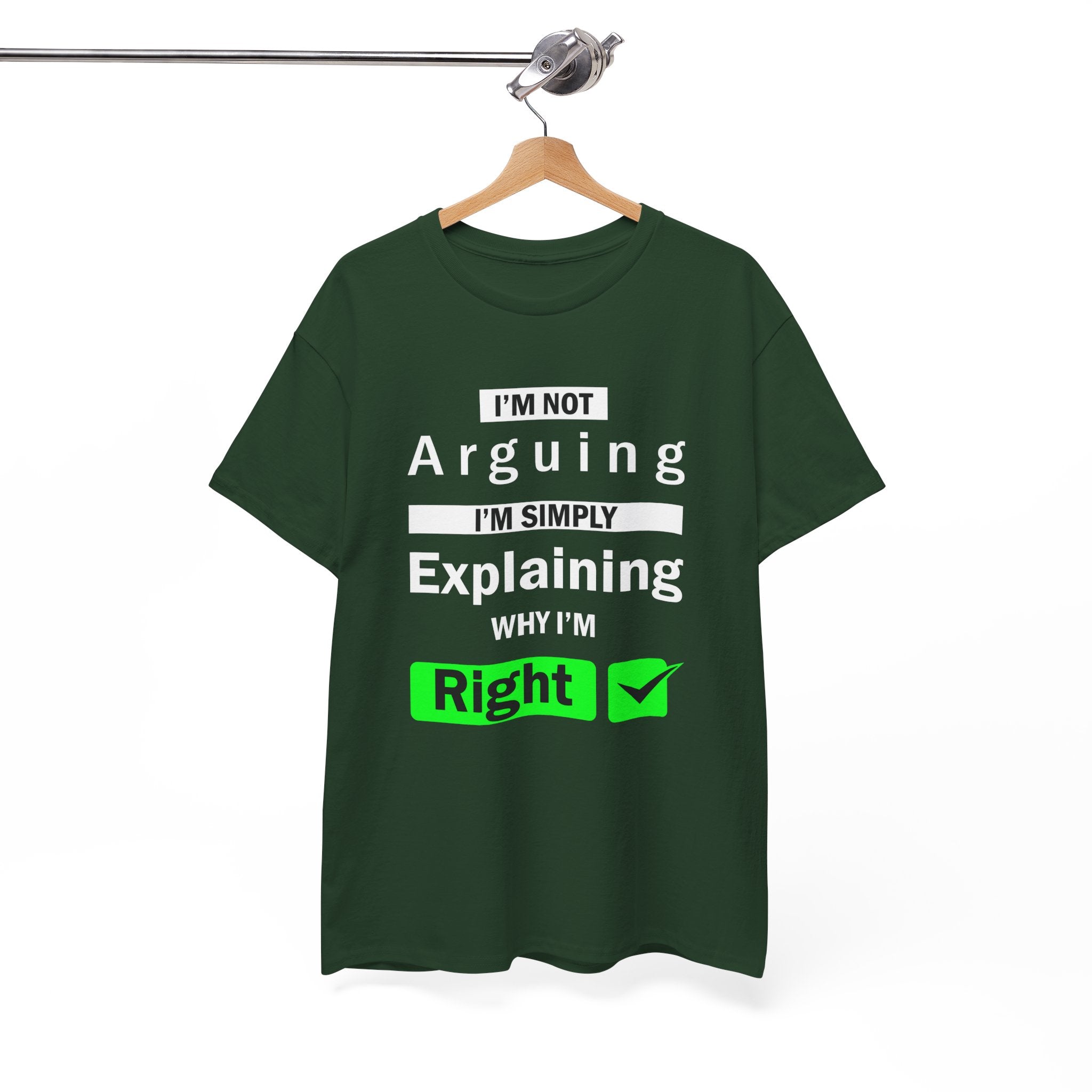 Unisex Heavy Cotton Tee - "I'm Not Arguing, I'm Simply Explaining"