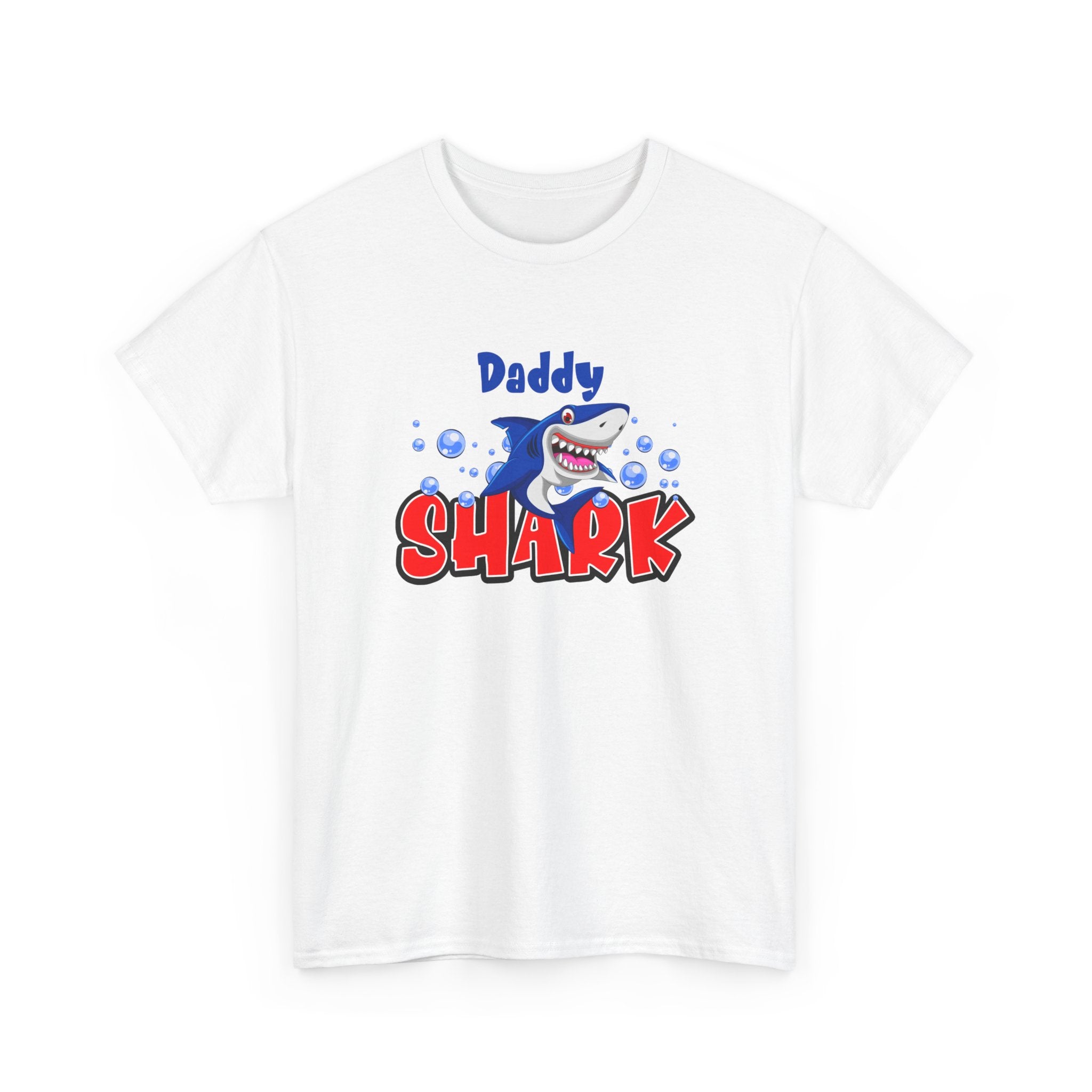 Daddy Shark Unisex Heavy Cotton Tee - Fun and Playful Children's Apparel