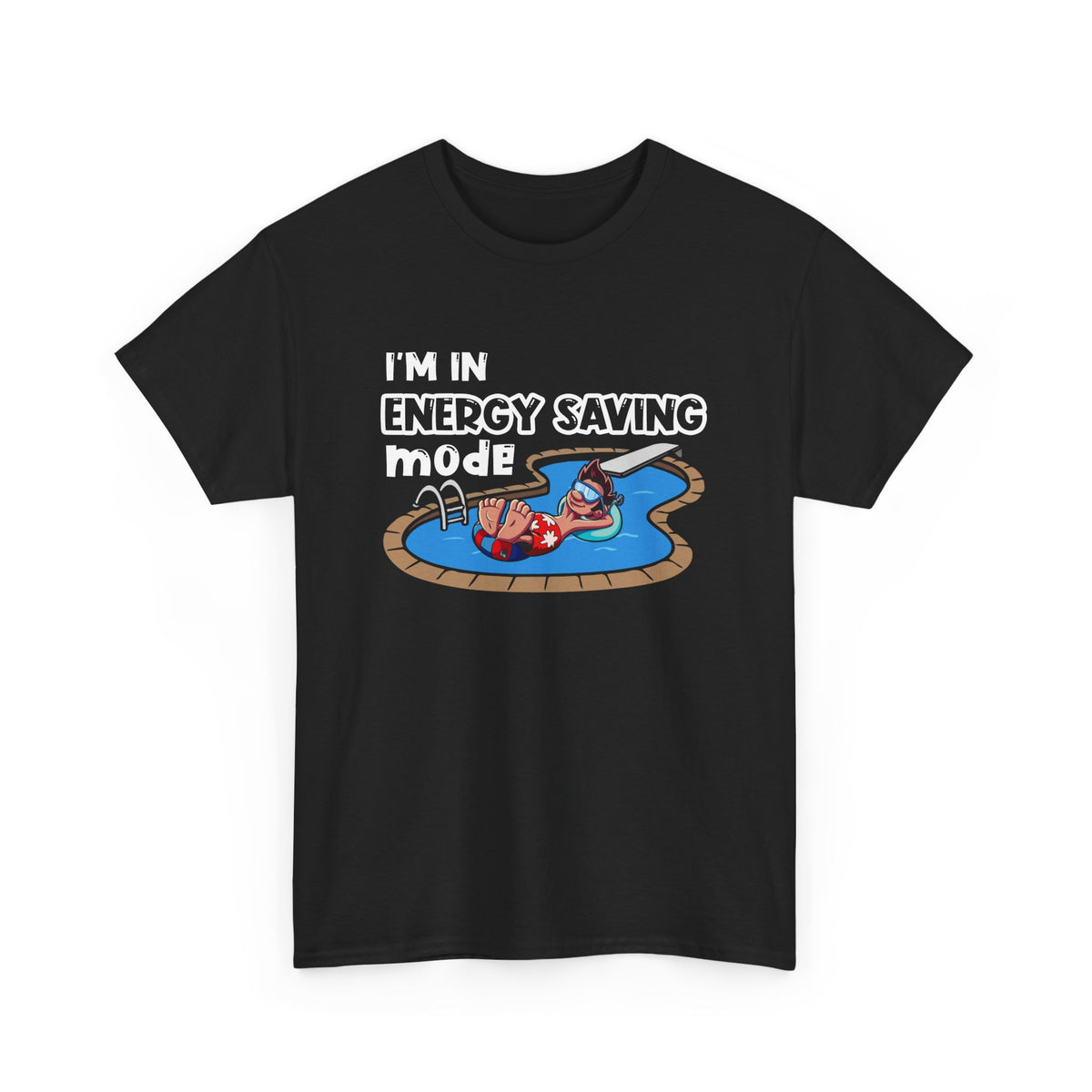 Energy Saving Mode – Funny Lazy Tee