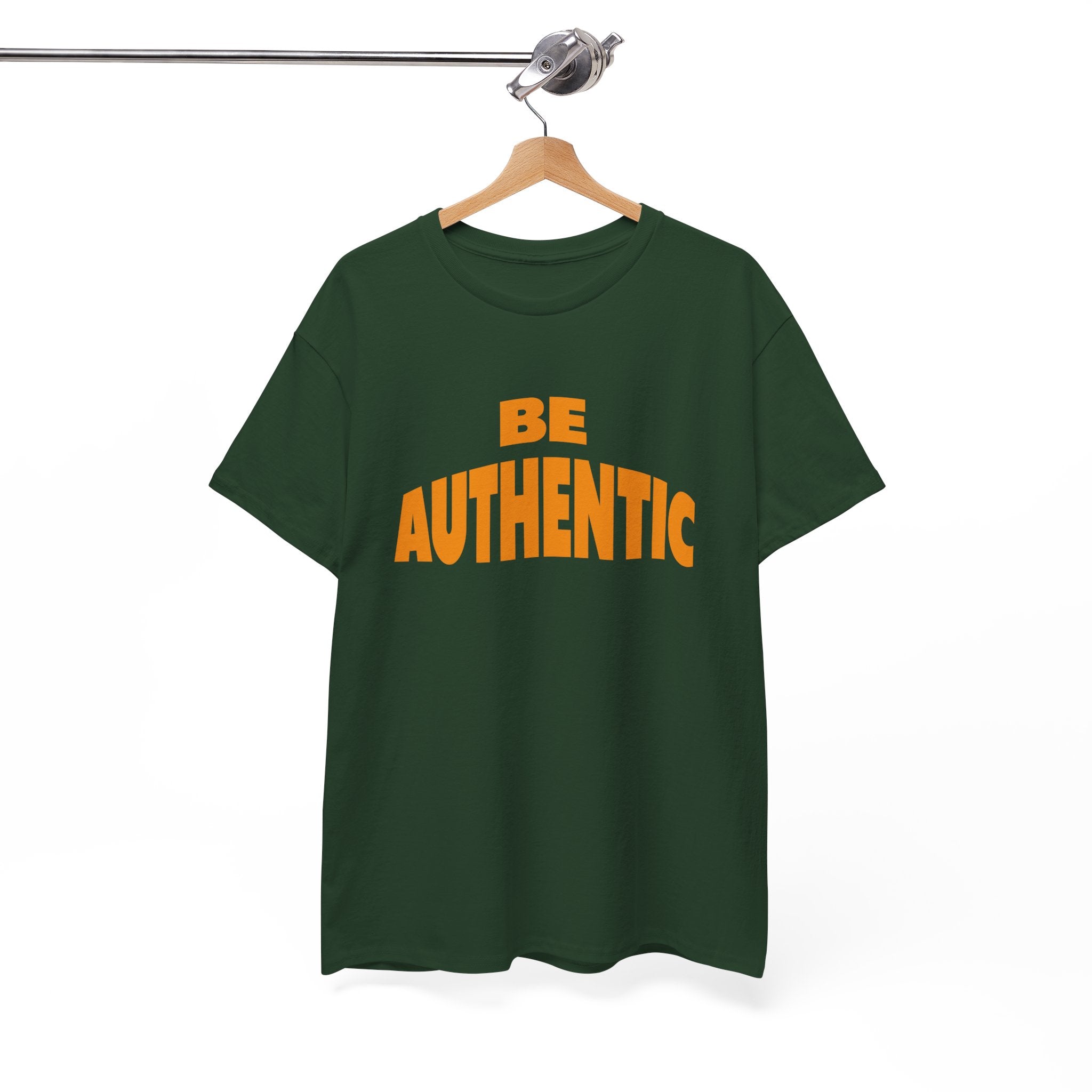 Be Authentic Unisex Heavy Cotton Tee - Empowering Statement Shirt for Everyday Motivation