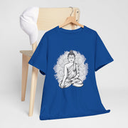 Zen Buddha Unisex Heavy Cotton Tee - Spiritual Meditation Shirt