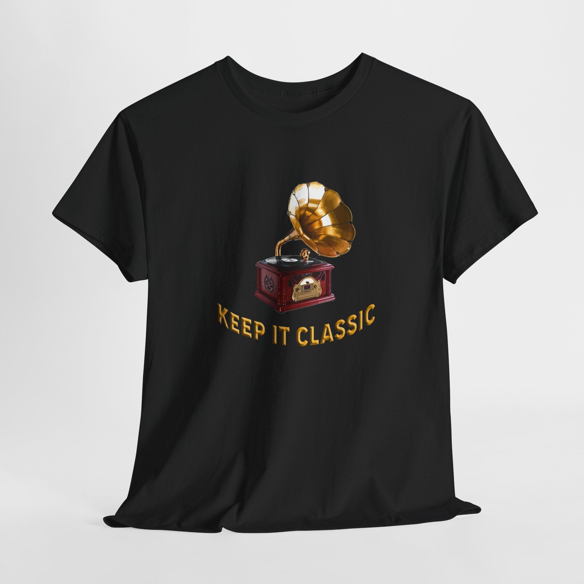 Keep It Classic Unisex Heavy Cotton Tee - Vintage Vinyl Record Design