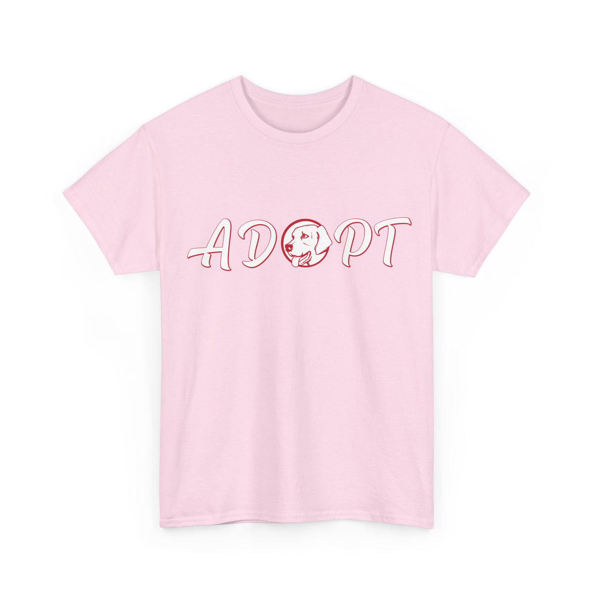 Adopt Unisex Heavy Cotton Tee | Support Animal Adoption, Pet Lovers Gift, Fundraiser Shirt, Eco-Conscious Fashion, Casual Wear