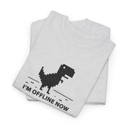 Funny Dino Offline Now Unisex Heavy Cotton Tee