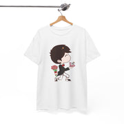 Cute Cartoon Love Unisex Heavy Cotton Tee - Perfect for Valentine's Day & Anniversaries