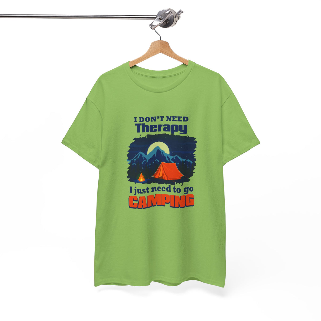 Camping Therapy Unisex Heavy Cotton Tee