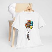 Astronaut Balloon Adventure Unisex Heavy Cotton Tee