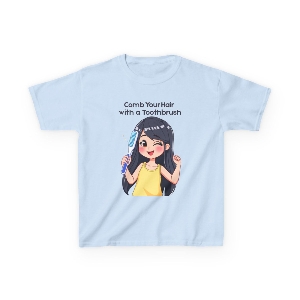 Toothbrush Time – Kids Cartoon Tee