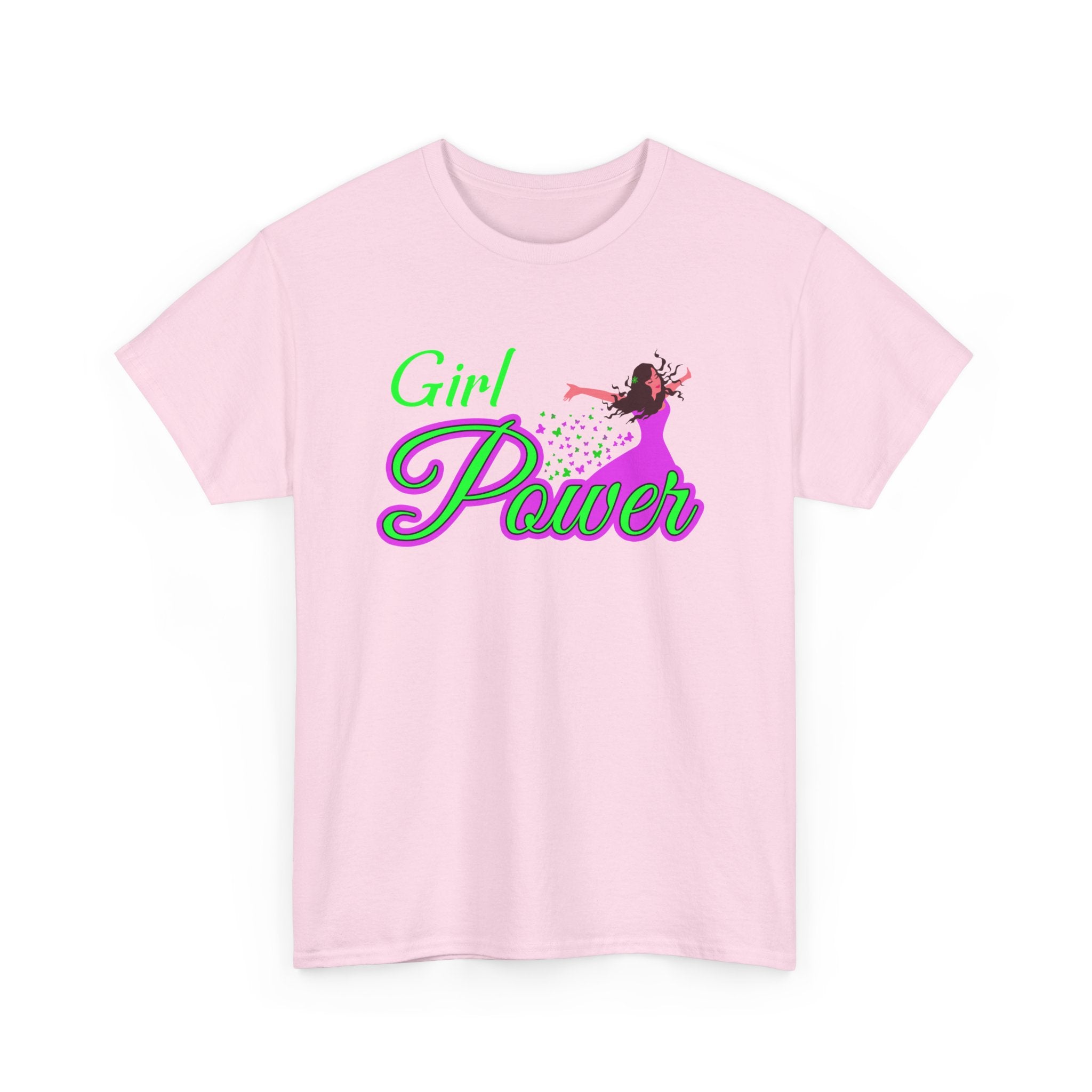 Girl Power Unisex Heavy Cotton Tee - Empowering Apparel for Feminists