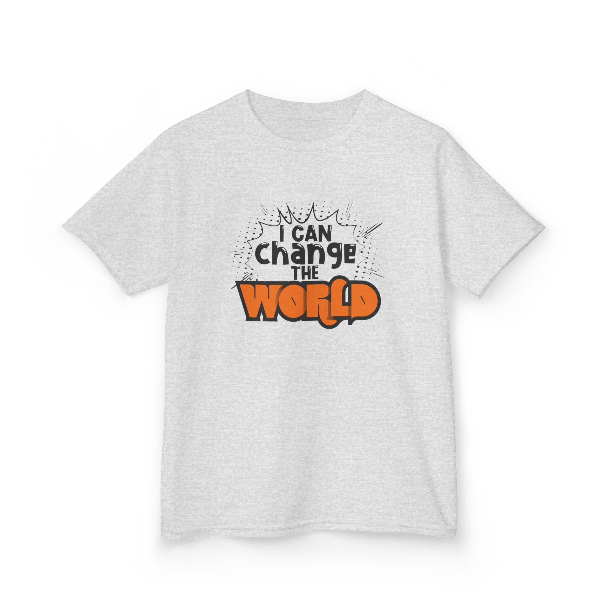 I Can Change the World Kids Heavy Cotton Tee - Inspiring Youth T-Shirt