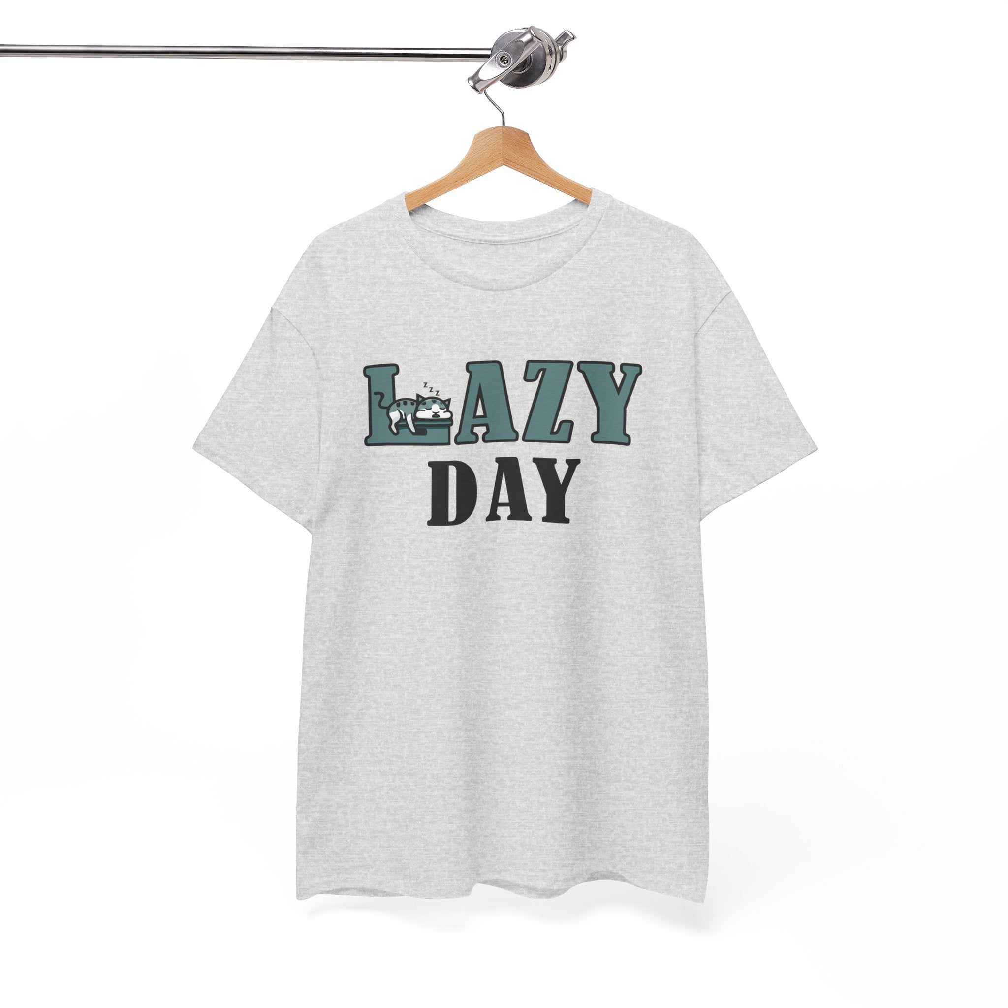 Lazy Day Unisex Heavy Cotton Tee - Comfortable & Relaxed T-Shirt for Casual Days