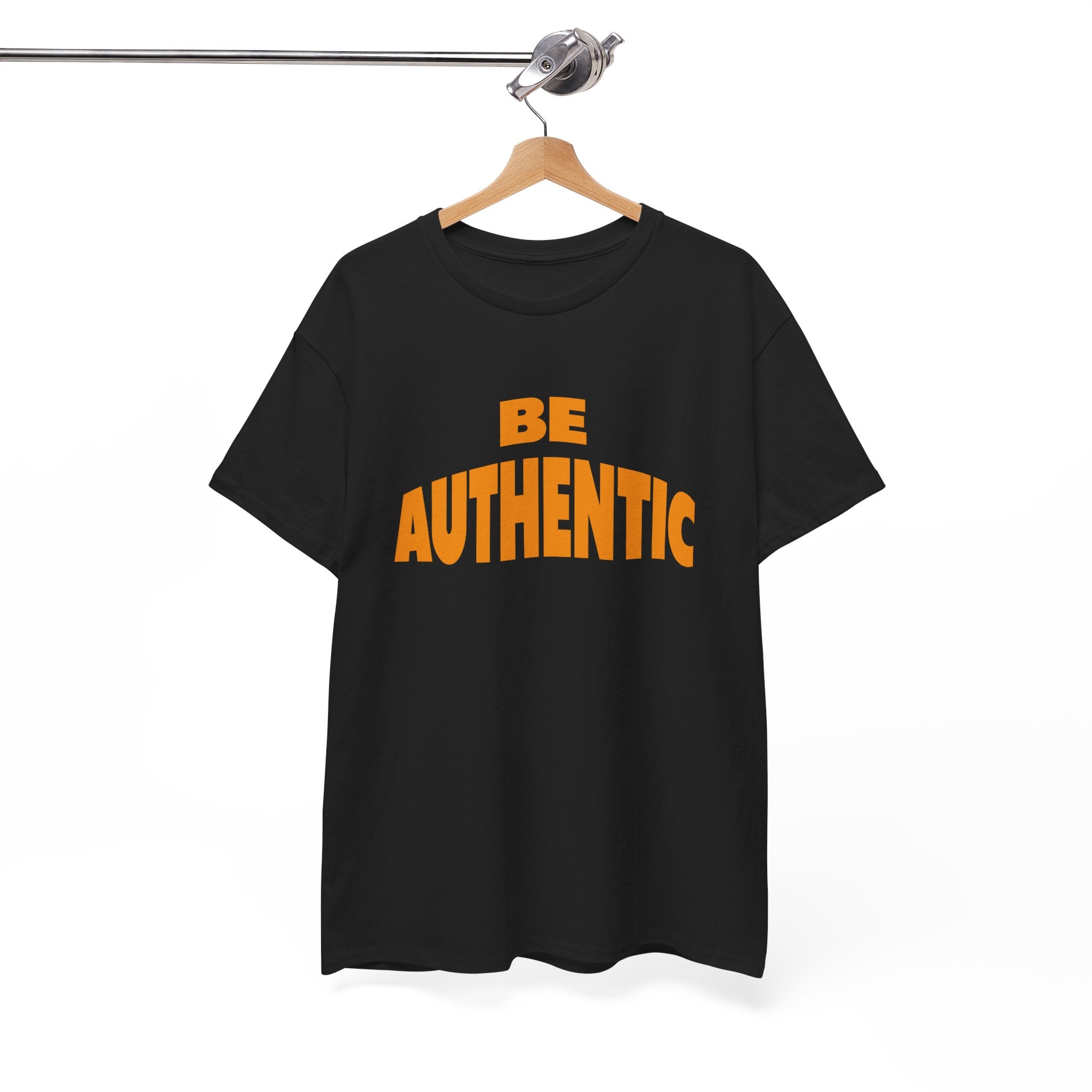 Be Authentic Unisex Heavy Cotton Tee - Empowering Statement Shirt for Everyday Motivation