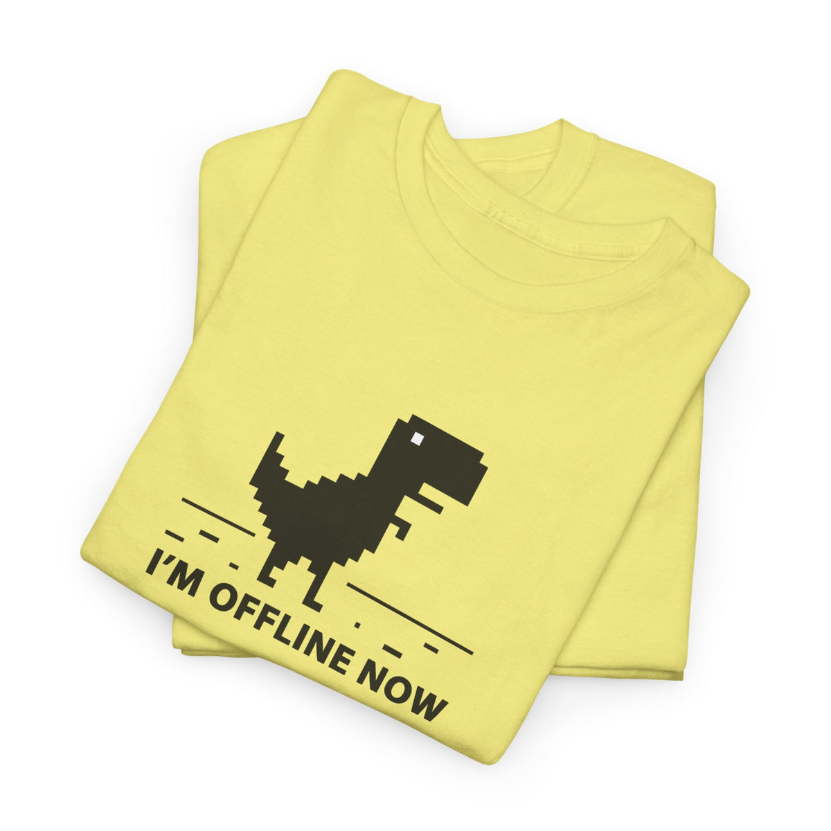 Dino Offline Now – Funny Dinosaur Tee