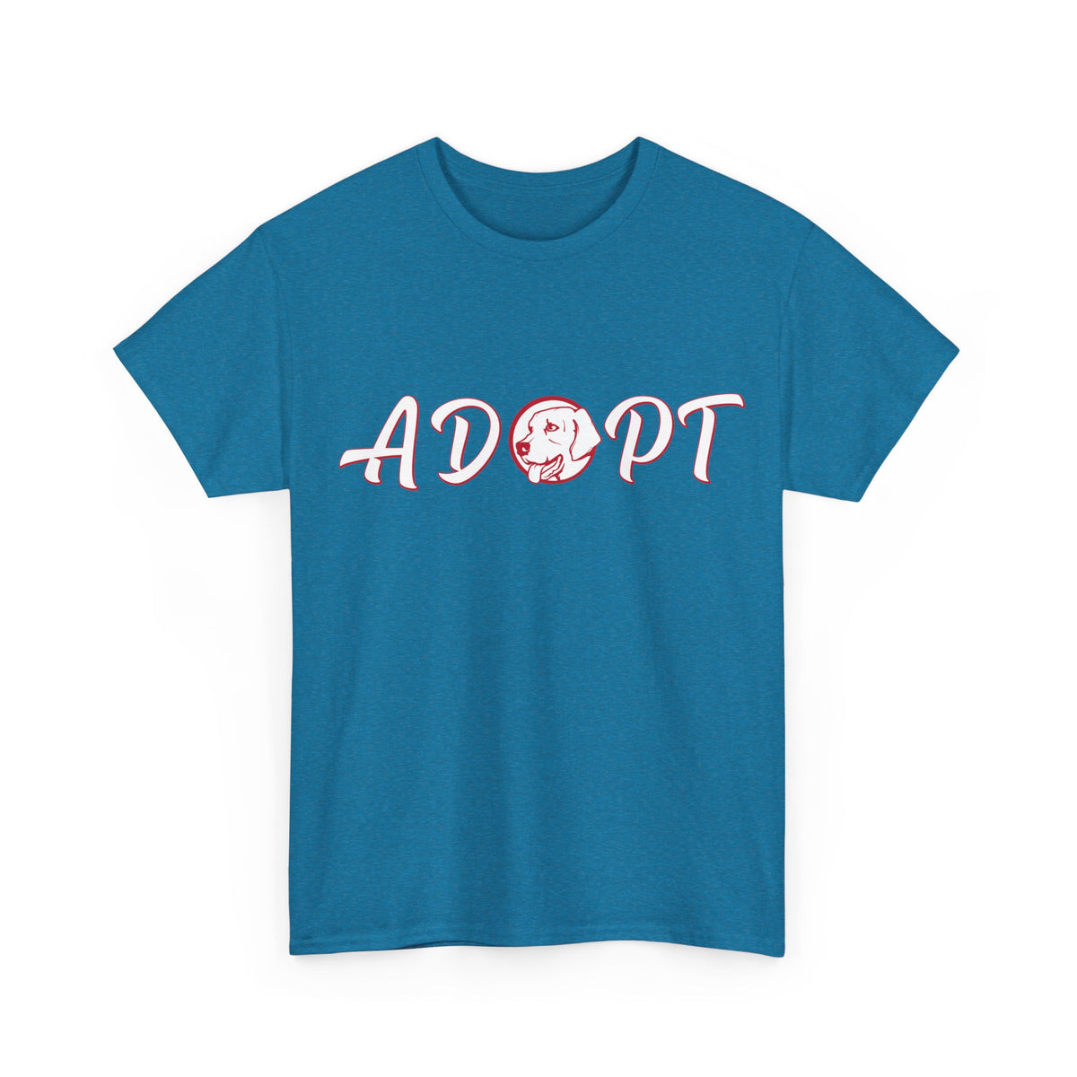 Adopt Unisex Heavy Cotton Tee | Support Animal Adoption, Pet Lovers Gift, Fundraiser Shirt, Eco-Conscious Fashion, Casual Wear