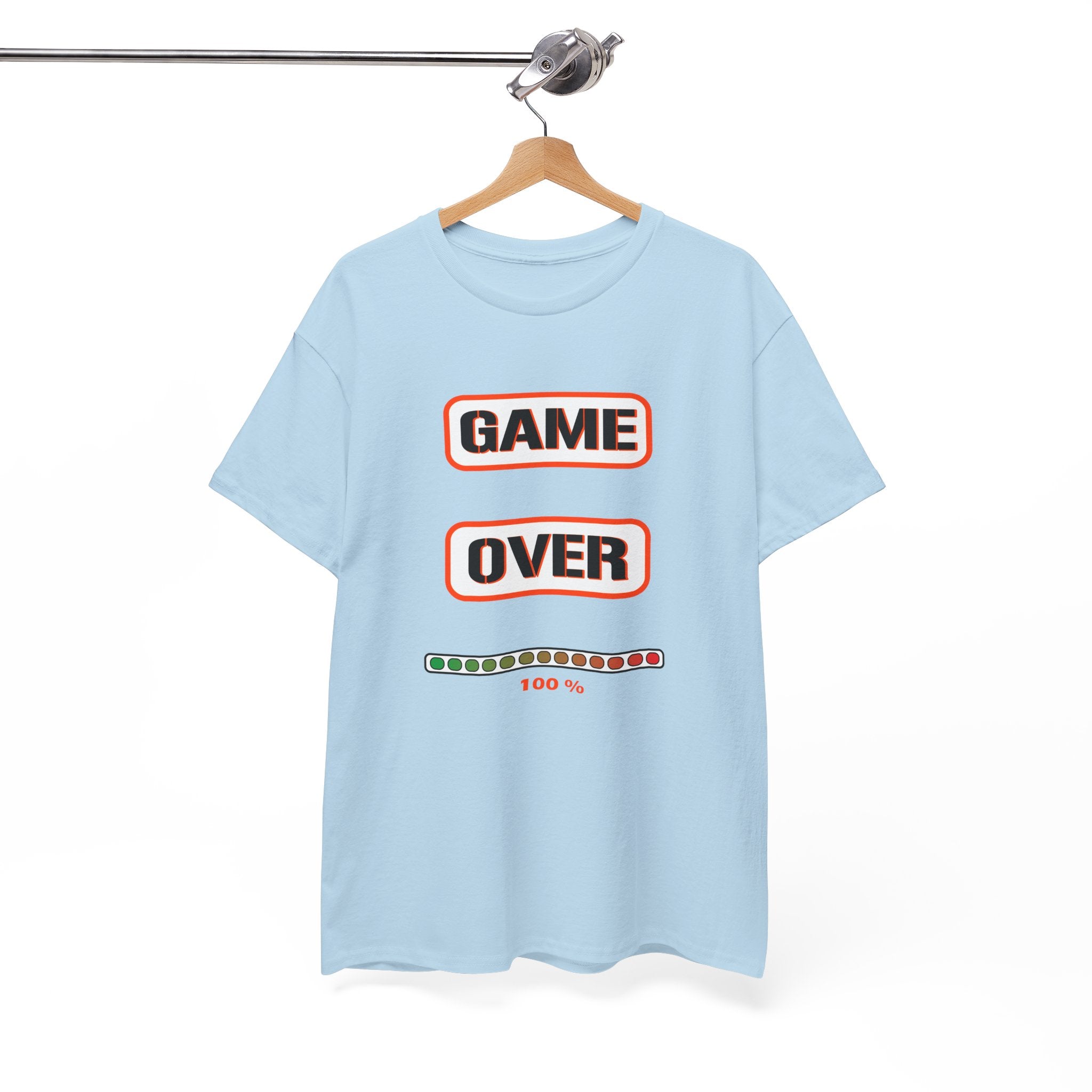 Game Over Unisex Cotton Tee, Gamer Shirt, Casual Tee, Video Game Gift, Funny T-shirt, Birthday Gift for Gamers