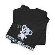 Cute Koala Miss Crazy Unisex Tee, Fun Casual T-Shirt, Gift for Friends, Birthday Present, Trendy Graphic Top