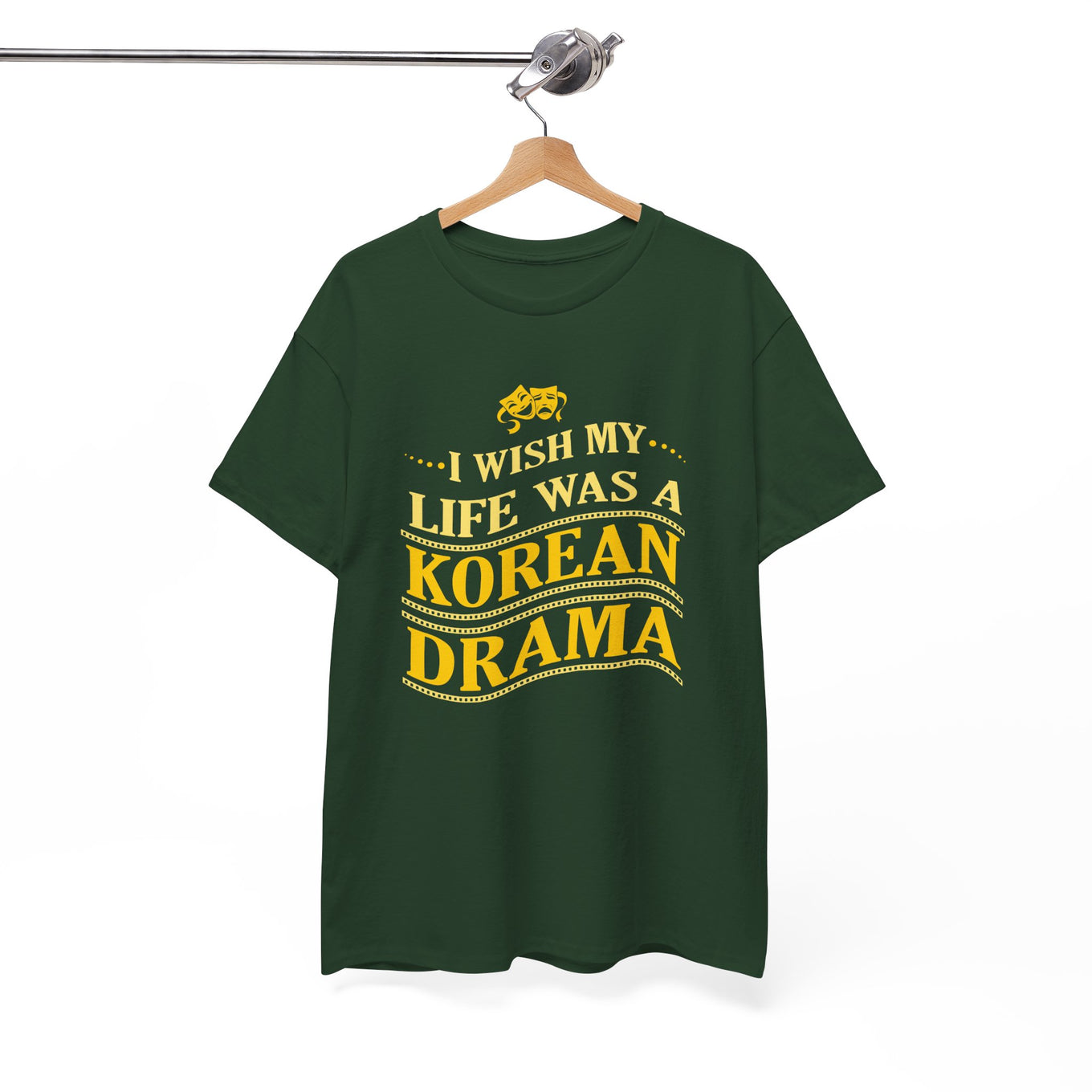 I Wish My Life Was a Korean Drama Unisex Heavy Cotton Tee