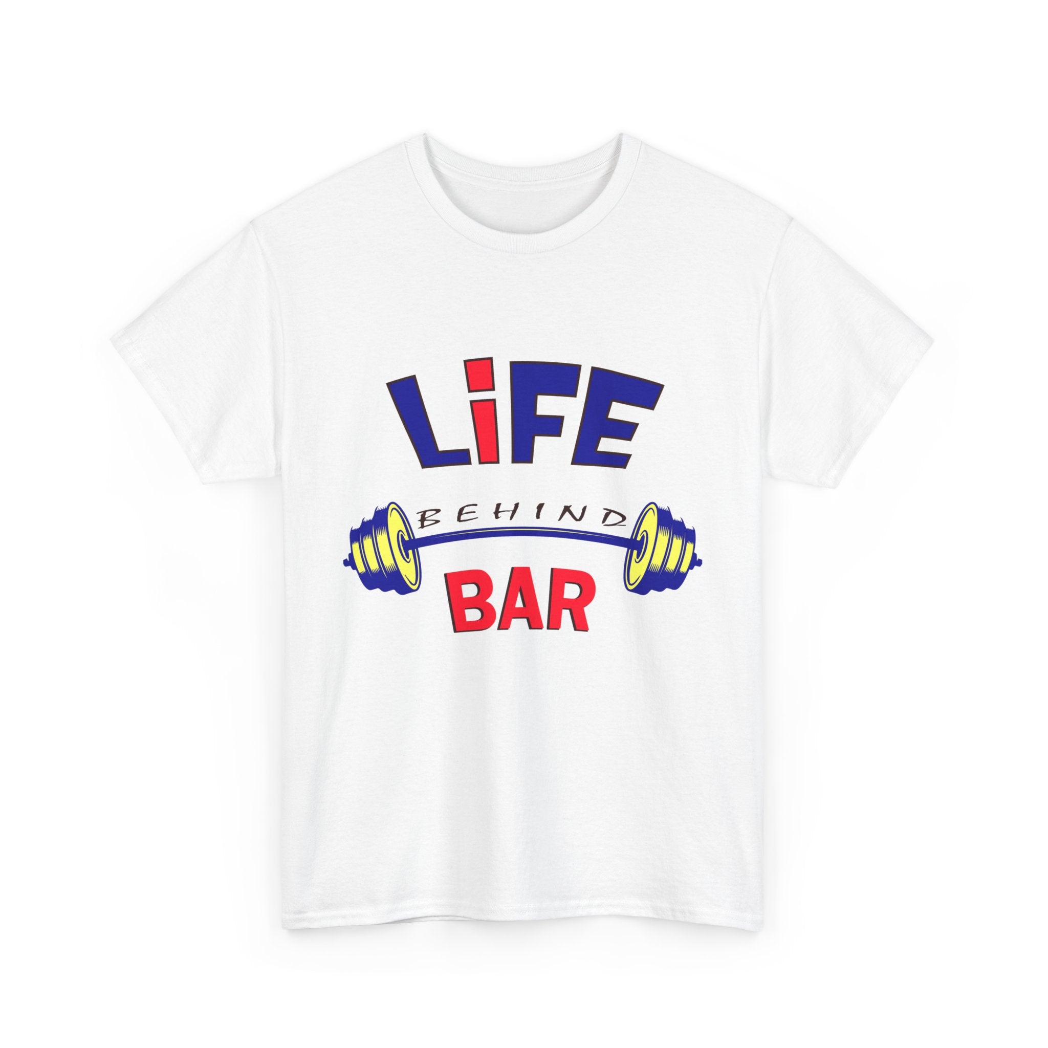 Fitness Life Unisex Heavy Cotton Tee - Bold Workout Design