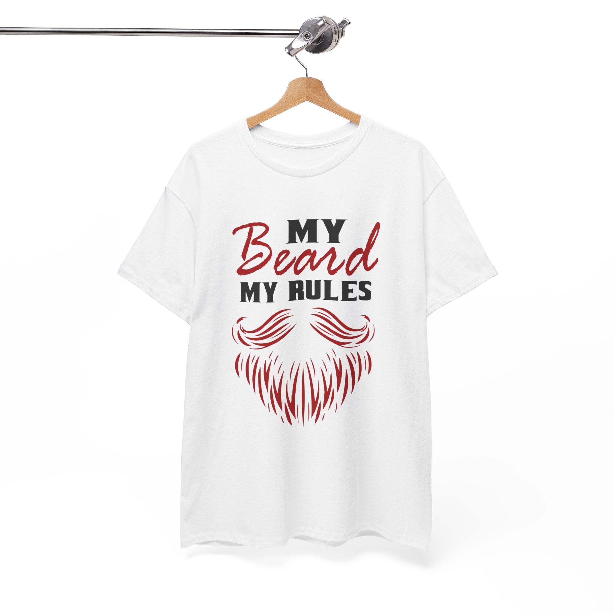 My Beard My Rules Unisex Heavy Cotton Tee - Perfect Gift for Beard Enthusiasts
