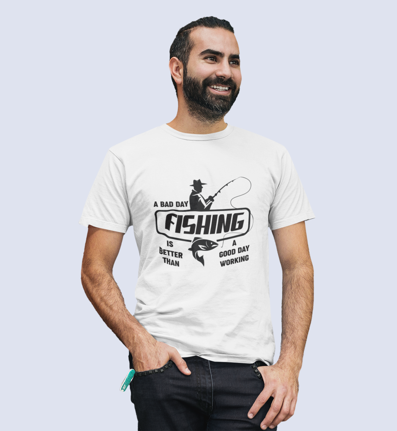 A Bad Day Fishing Is Better Than A Good Day At Work Men's T-Shirt