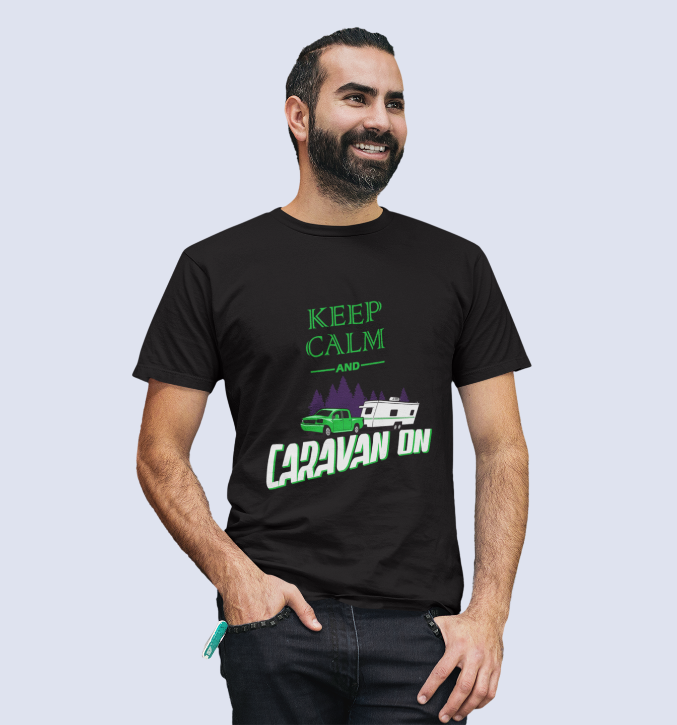 Keep Calm And Caravan ON Men's T-Shirt