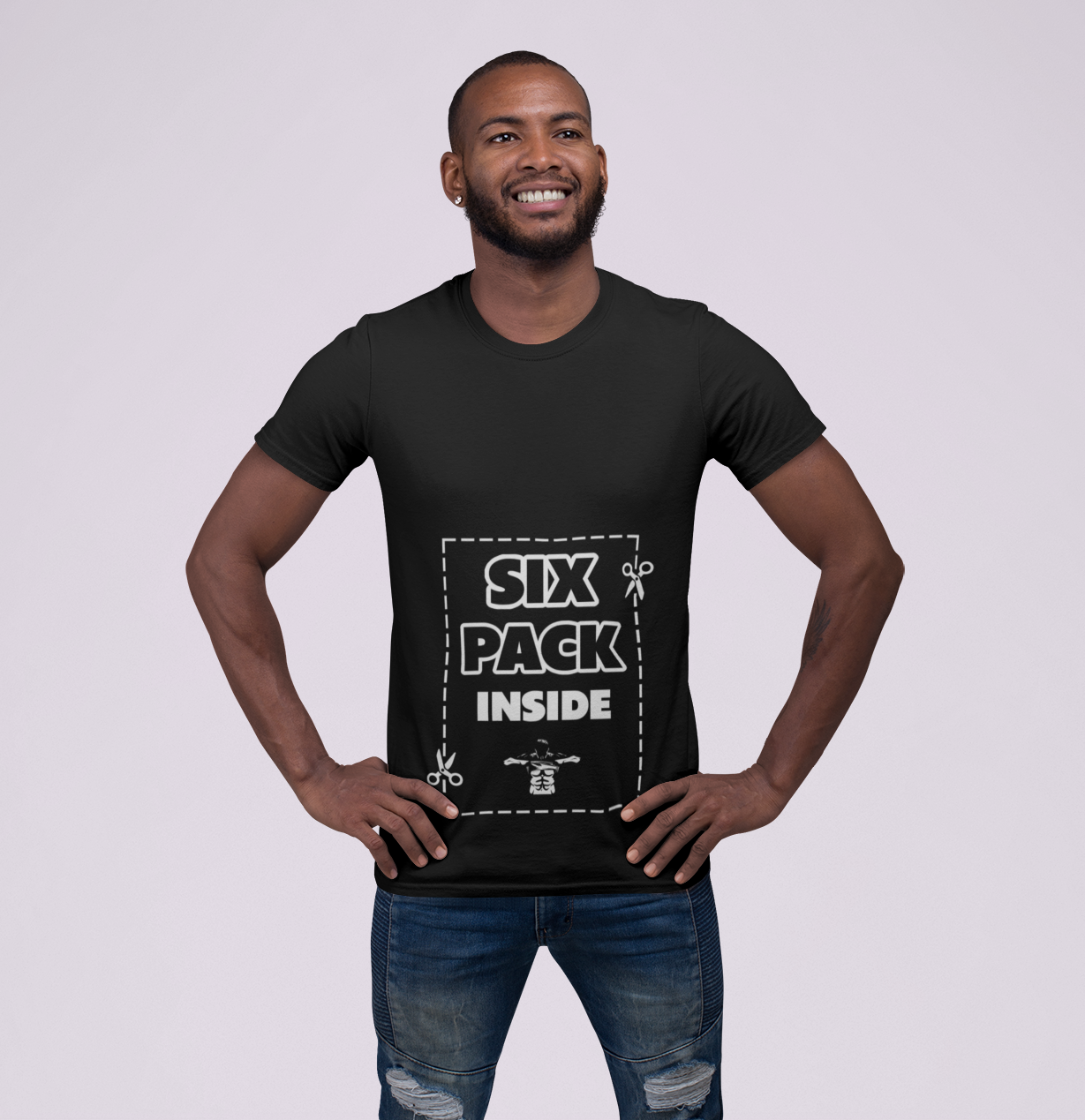 Six Pack Inside Men's T-Shirt