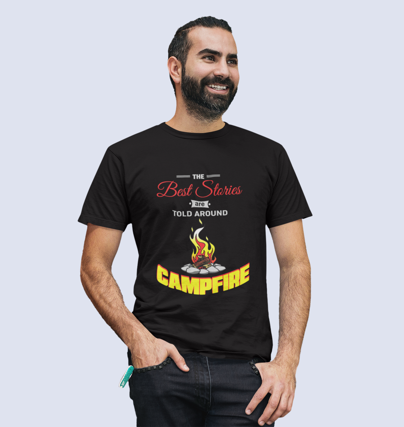 The Best Stories Are Told Around Campfire Men's T-Shirt