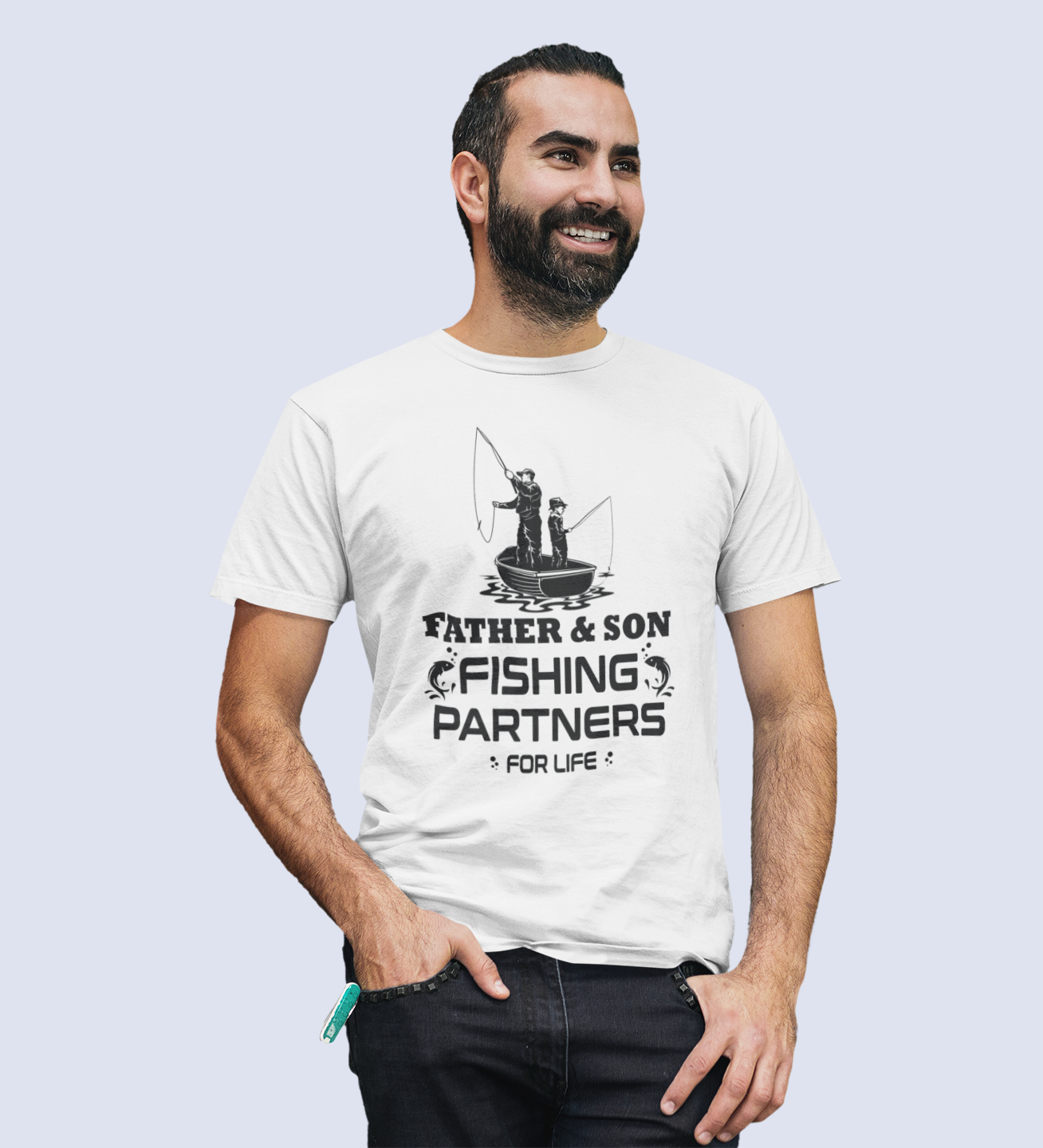 Father & Son Fishing Partners For Life Men's T-Shirt