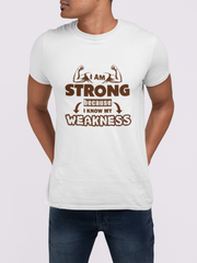 I Am Strong Because I Know My Weakness Men's T-Shirt