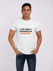 No Code Changes On Fridays Men's T-Shirt