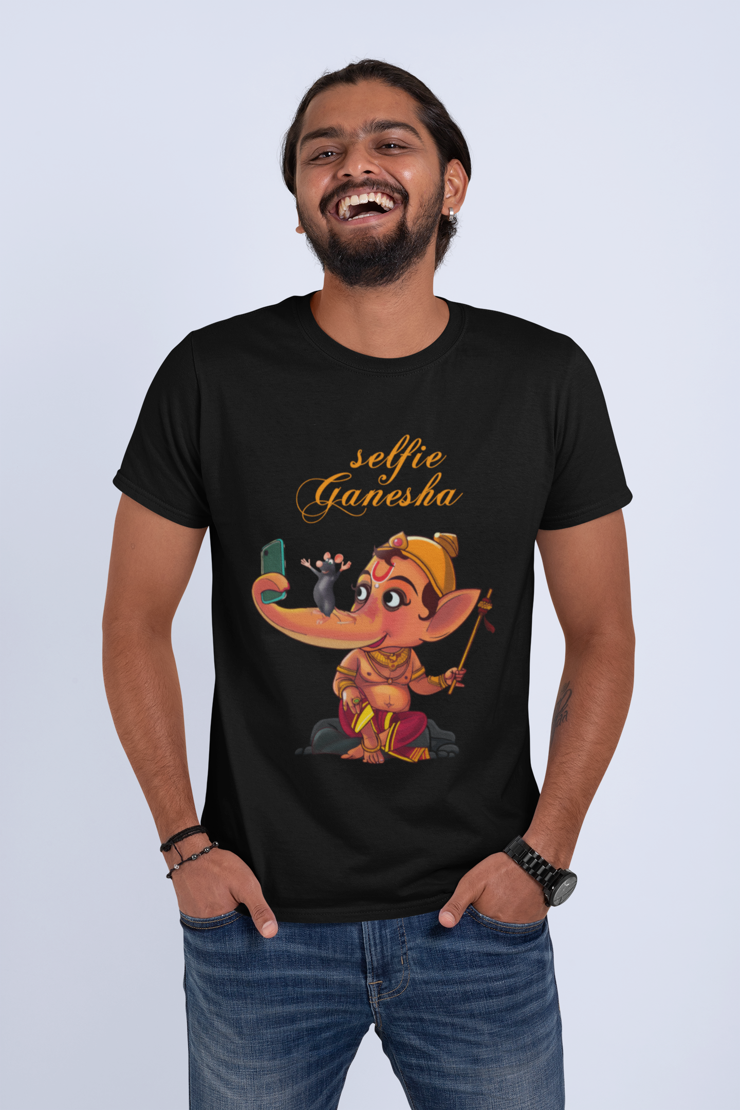 Selfie Ganesha Men's T-Shirt