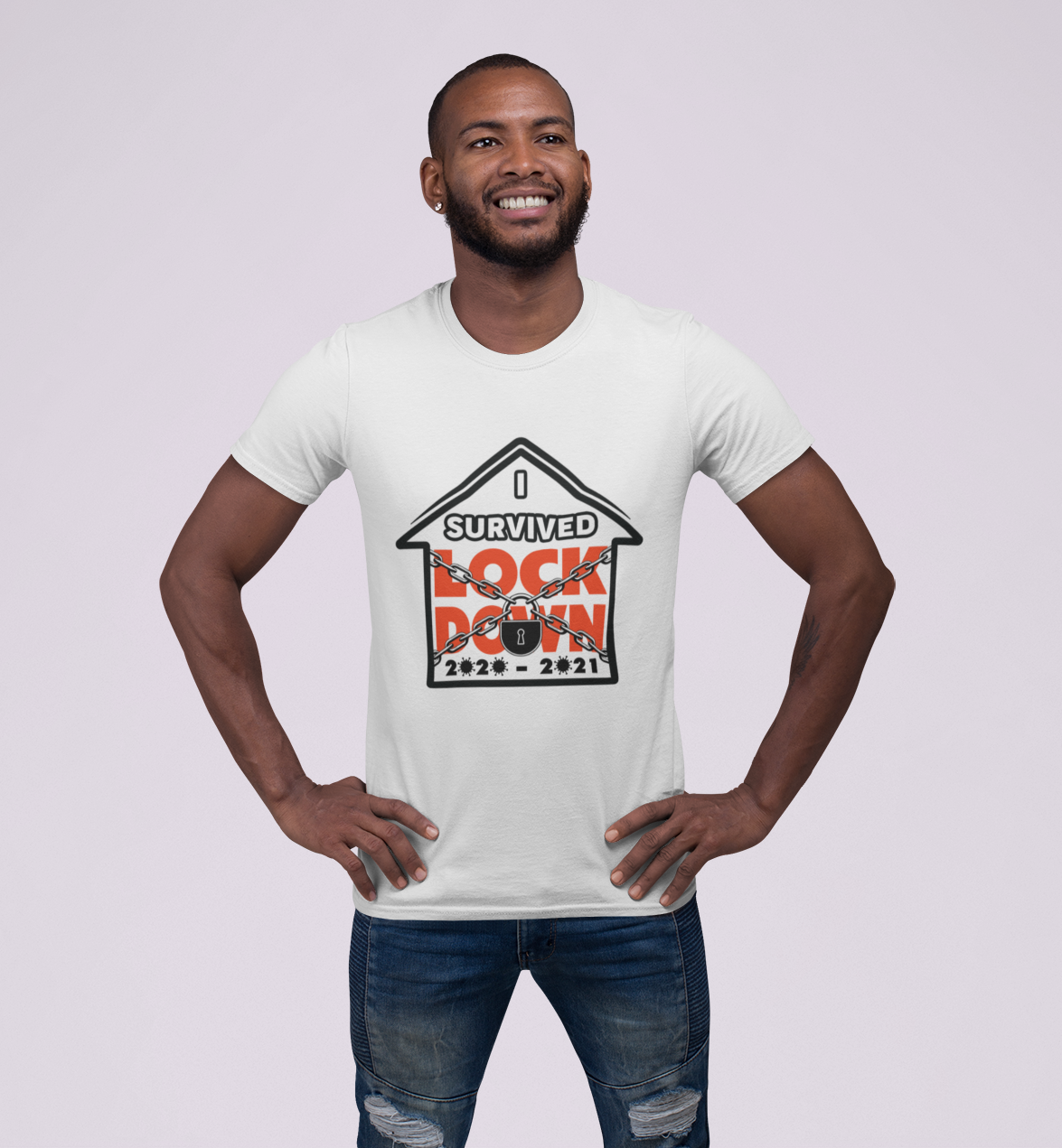 I Survived Lockdown 2020 - 2021 Men's T-Shirt
