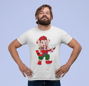 Cartoon Ganesha Playing A Guitar Men's T-Shirt