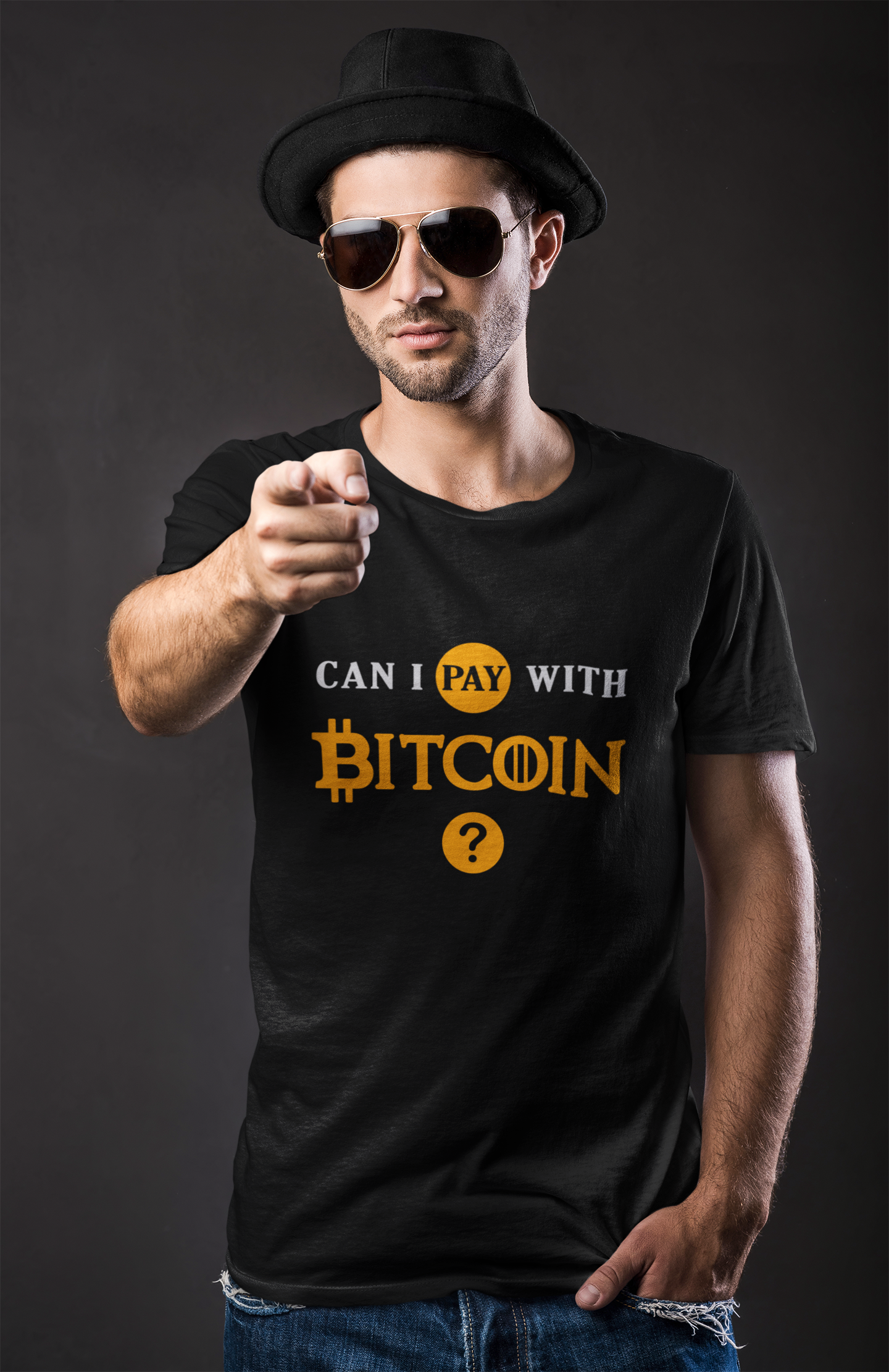 Can I Pay With Bitcoin? Men's T-Shirt