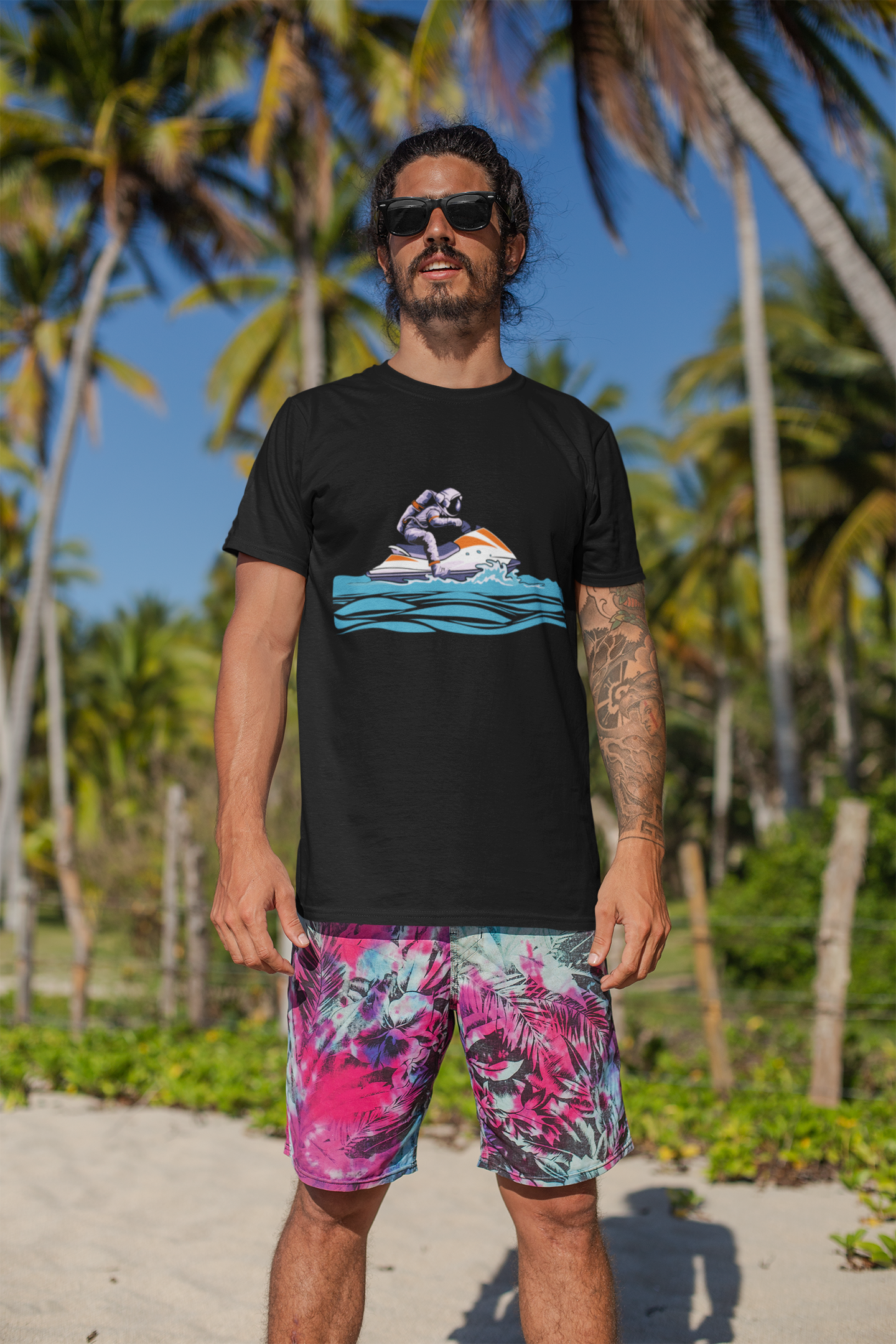 Astronaut Water Bike - Men's T-Shirts