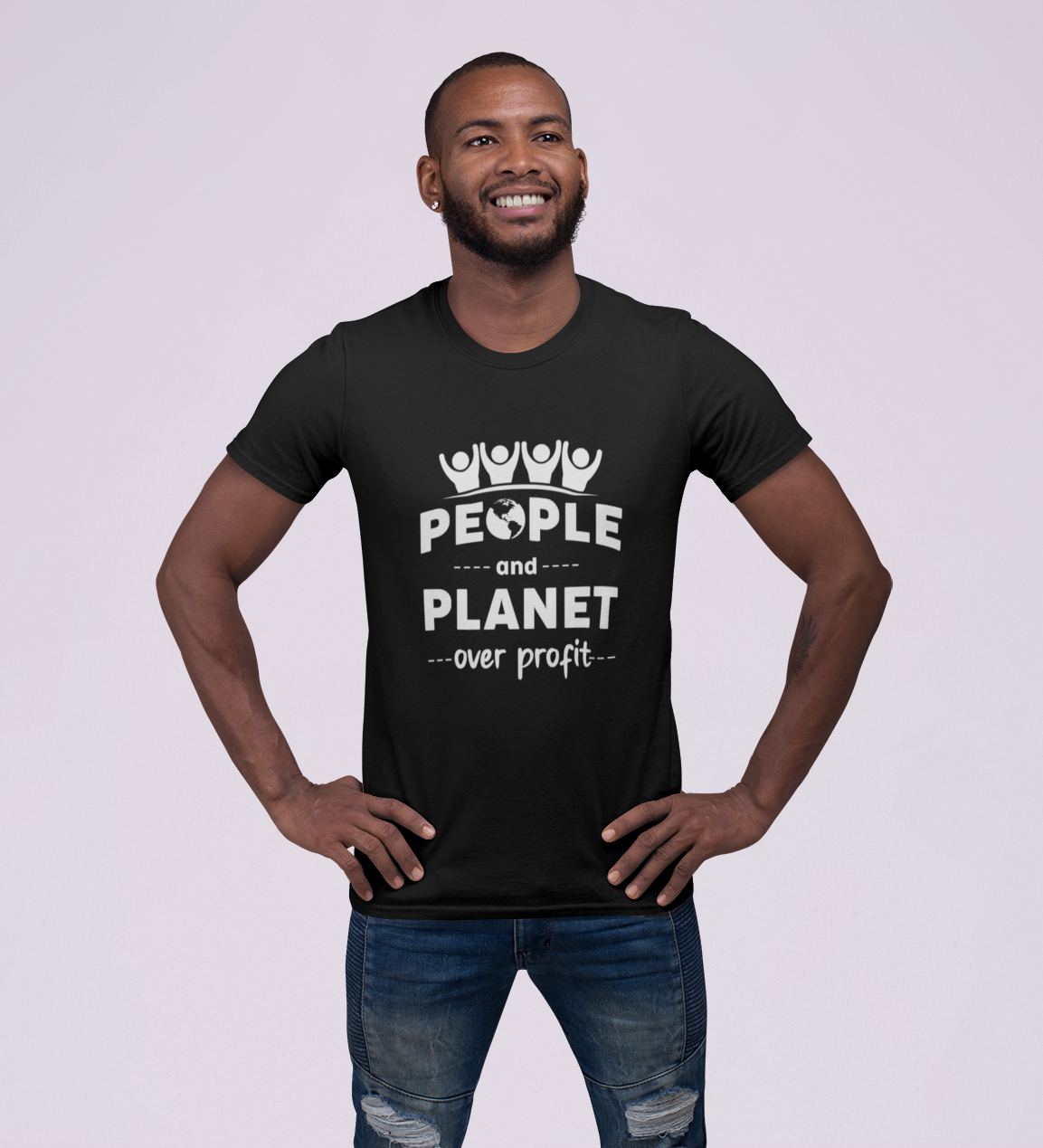 People And Planet Over Profit Men's T-Shirt